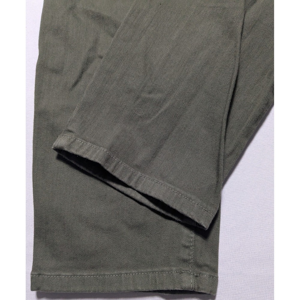 NYDJ Clarissa Ankle Jeans Lift Tuck Tech Green Stretch Denim - Women 10 - Picture 15 of 16